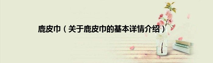 鹿皮巾（关于鹿皮巾的基本详情介绍）